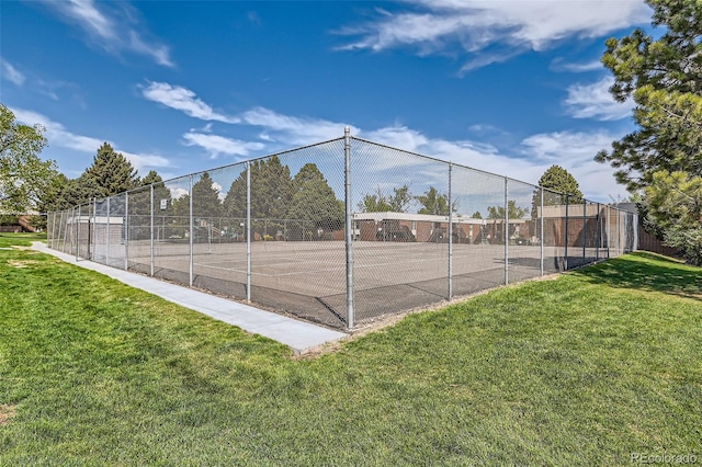 view of tennis court