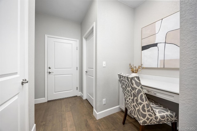15608 E Otero Cir, Centennial, CO 80112 - office with dark wood-style floors and baseboards