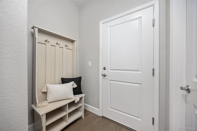 15608 E Otero Cir, Centennial, CO 80112 - mudroom featuring dark wood-style flooring