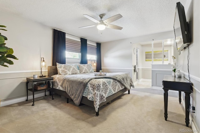 6537 S Brentwood Way, Littleton, CO 80123 - carpeted bedroom featuring a textured ceiling and ceiling fan