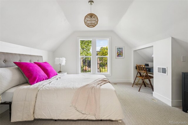 3363 W 32nd Ave, Denver, CO 80211 - bedroom featuring carpet floors and lofted ceiling