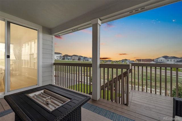 deck featuring a residential view
