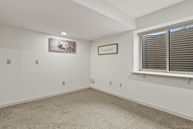 view of carpeted empty room