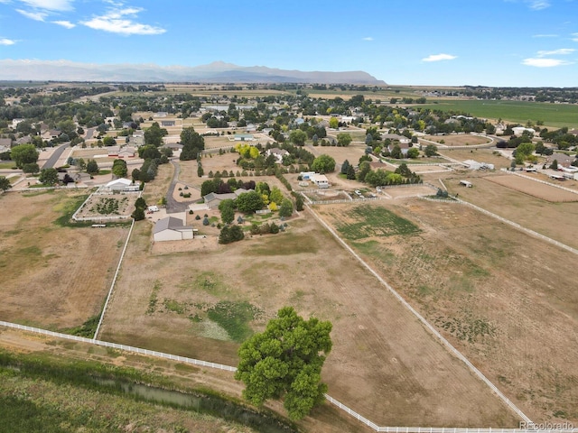 aerial view featuring a mountain view