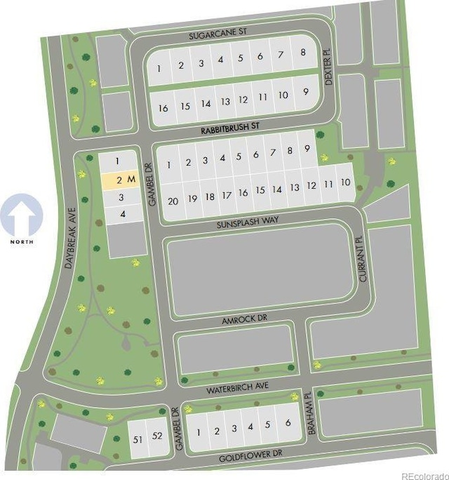 4694 Sugarcane St, Johnstown, CO 80534 - map of parcels