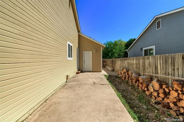 exterior space with a patio