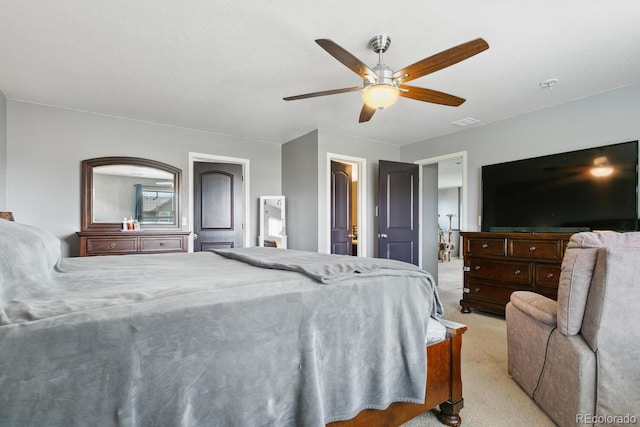 9919 Memphis St, Commerce City, CO 80022 - bedroom with light colored carpet and ceiling fan