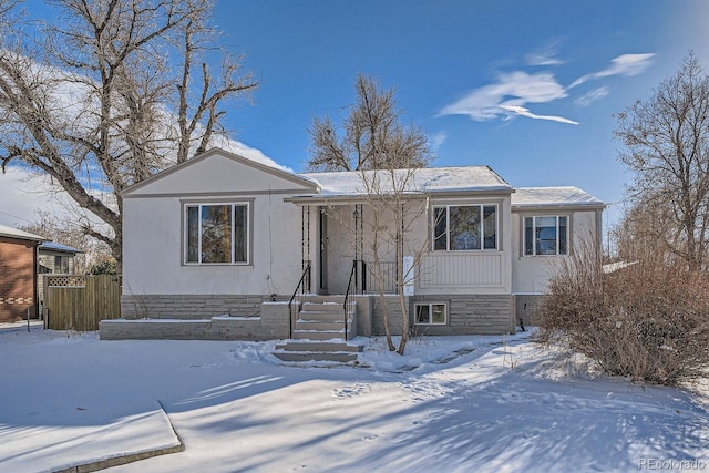 view of front of home