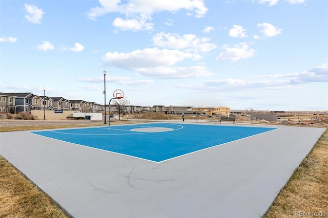 view of basketball court