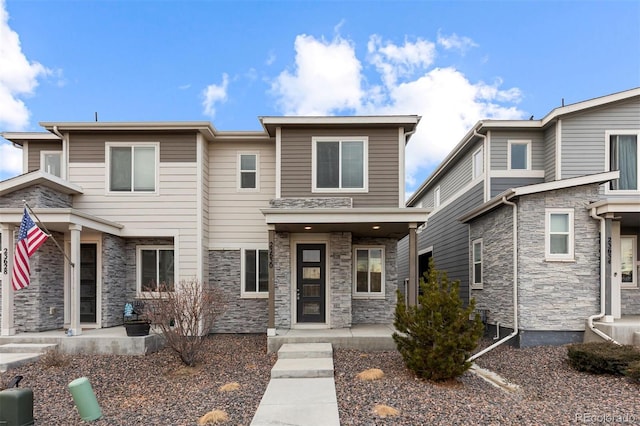 23630 E 5th Pl, Aurora, CO 80018 - view of front of property with stone siding