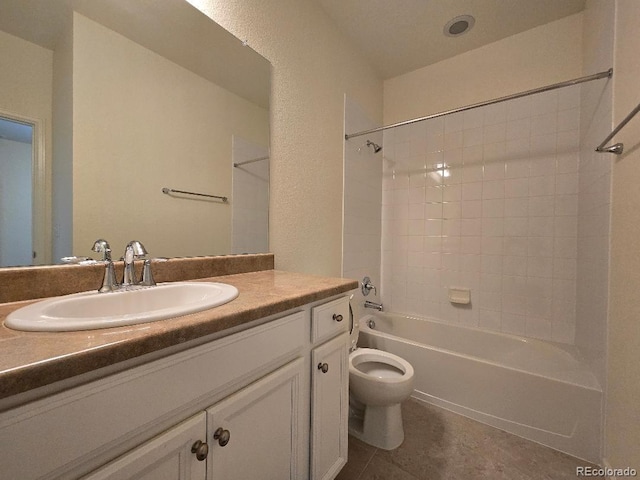 483 W 172nd Pl, Broomfield, CO 80023 - bathroom featuring toilet, shower / bathtub combination, and vanity