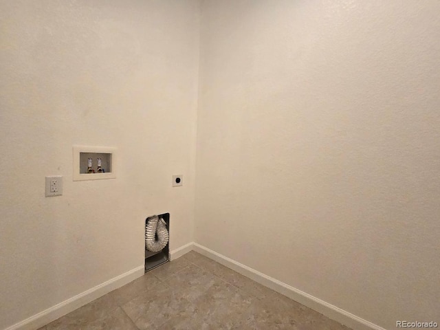 483 W 172nd Pl, Broomfield, CO 80023 - laundry area with electric dryer hookup, baseboards, and washer hookup