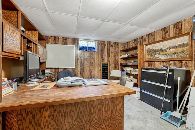 7479 Pierce St, Arvada, CO 80003 - office space with wood walls and a paneled ceiling