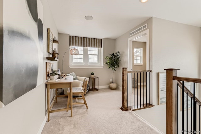 17719 Prairie Peak Trl, Parker, CO 80134 - carpeted home office with healthy amount of natural light and baseboards
