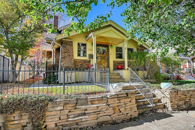 view of bungalow-style home