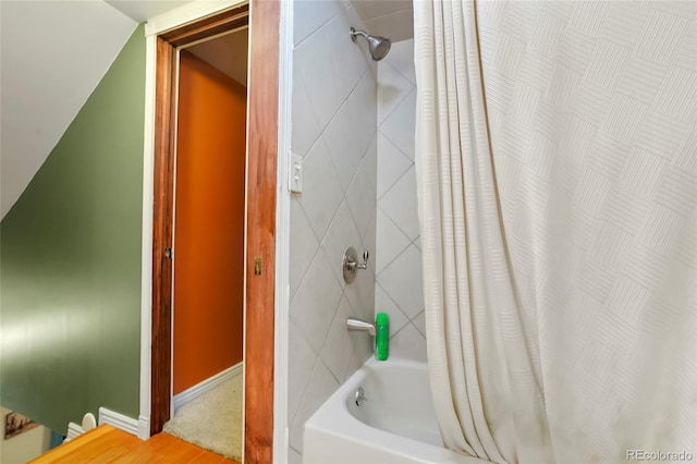 4210 S Fox St, Englewood, CO 80110 - bathroom with shower / bath combination with curtain
