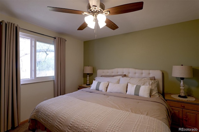 8217 Club Crest Dr, Arvada, CO 80005 - bedroom featuring a ceiling fan and carpet