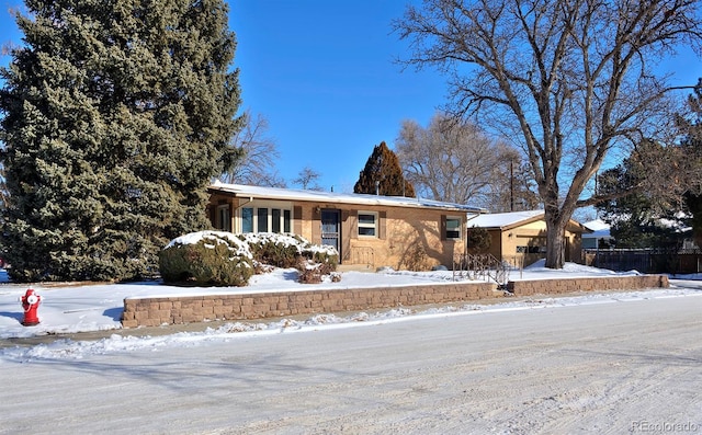 view of ranch-style house