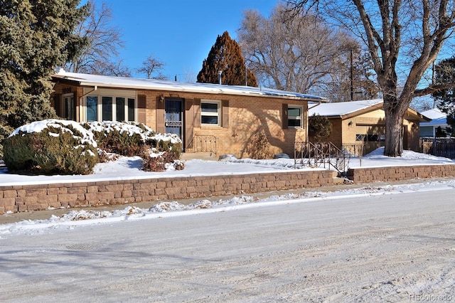 view of ranch-style home