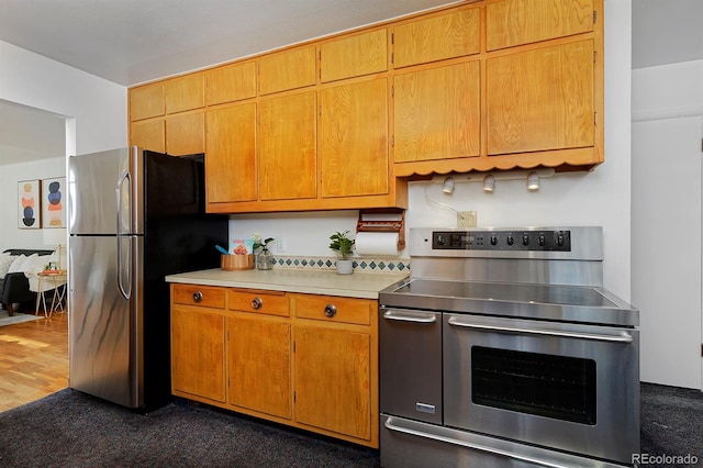 kitchen featuring appliances with stainless steel finishes