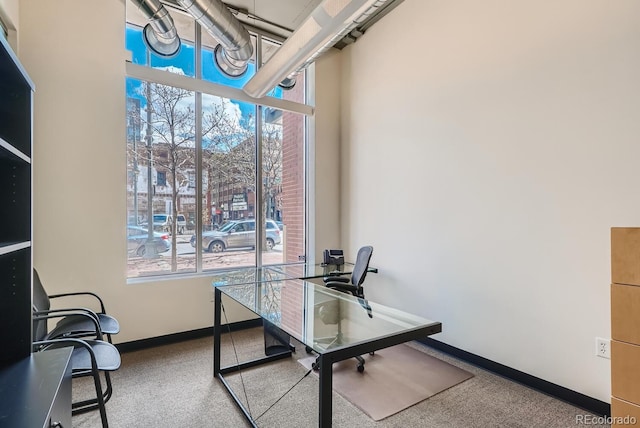 1499 Blake St Unit 1A & 1B, Denver, CO 80202 - office featuring carpet floors and baseboards