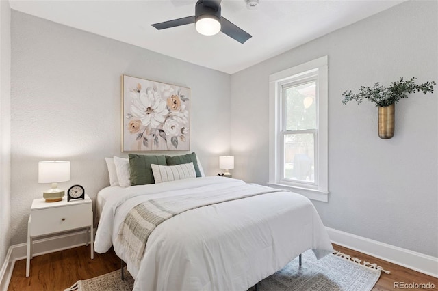 3976 S Washington St, Englewood, CO 80113 - bedroom featuring wood finished floors and ceiling fan