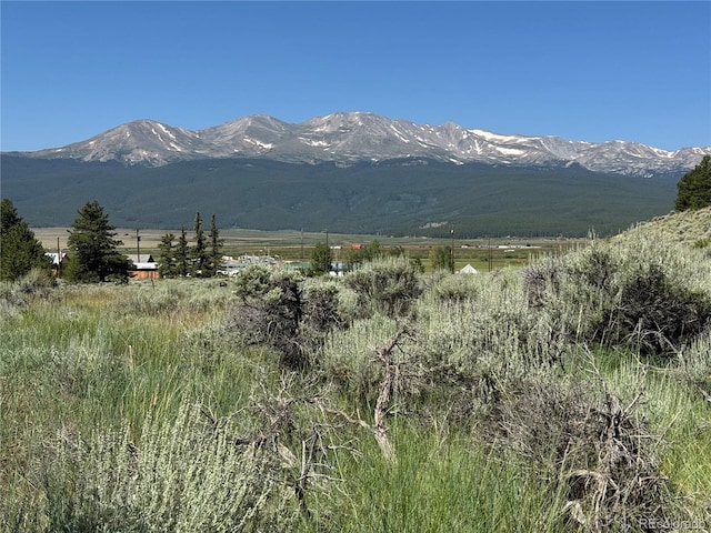 mountain view featuring a rural view