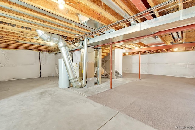 6910 E 131st Dr, Thornton, CO 80602 - unfinished below grade area featuring stairway and water heater