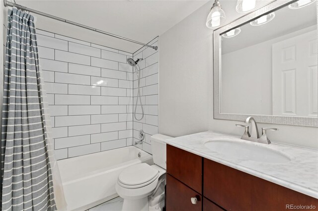 1160 S Monaco Pkwy Unit 6, Denver, CO 80224 - full bath with vanity and shower / bath combination with curtain