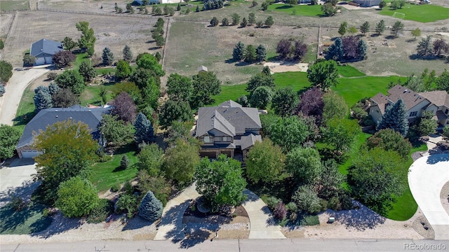drone / aerial view featuring a residential view