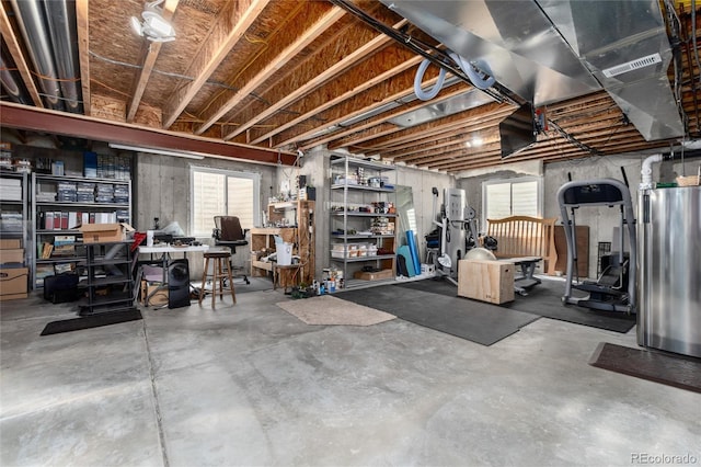 view of basement