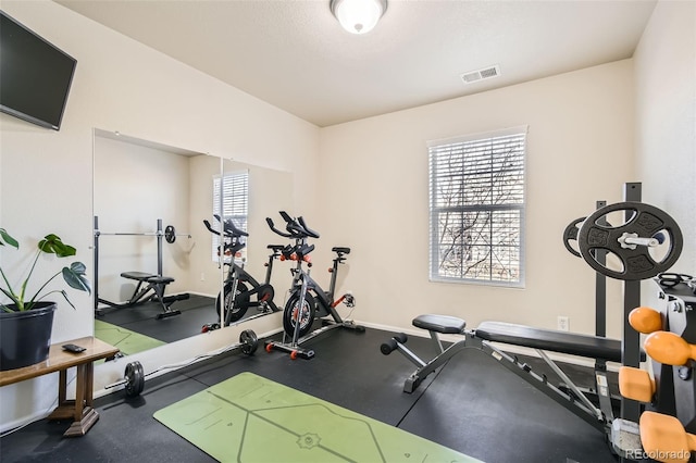 view of exercise room