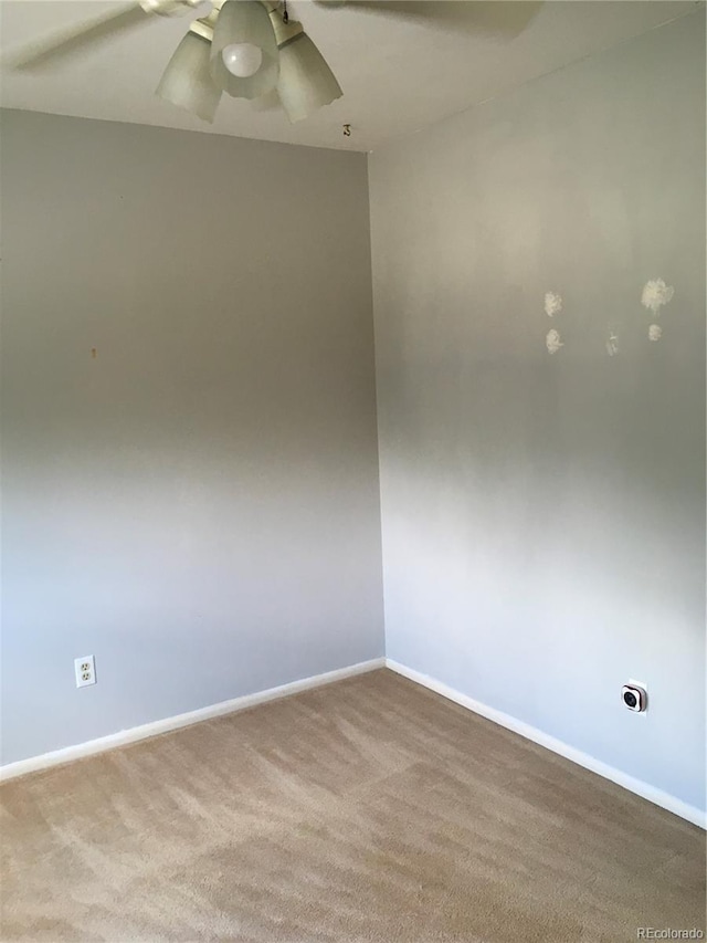 6411 W 82nd Dr, Arvada, CO 80003 - carpeted spare room featuring ceiling fan and baseboards