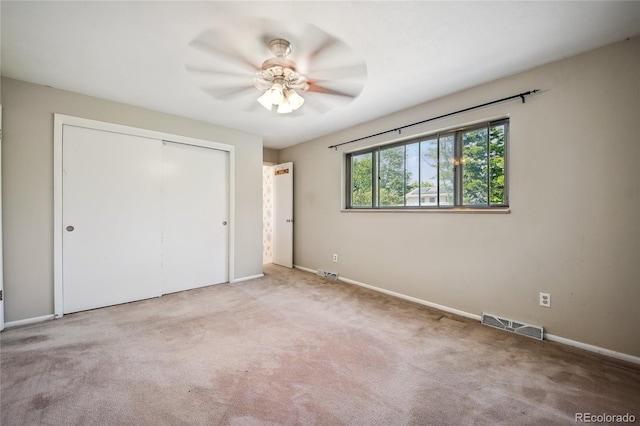 6411 W 82nd Dr, Arvada, CO 80003 - unfurnished bedroom featuring a closet, carpet flooring, and ceiling fan