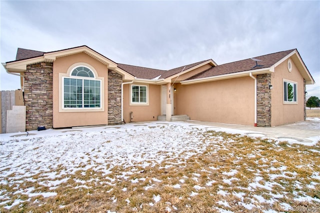 view of ranch-style home