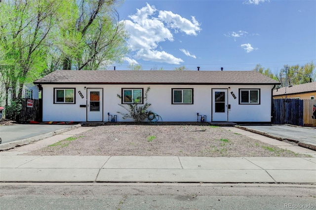 view of ranch-style house