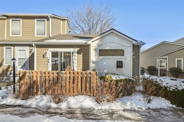 view of front of home