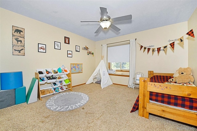 1673 Woodmoor Dr, Monument, CO 80132 - carpeted bedroom featuring ceiling fan and baseboards