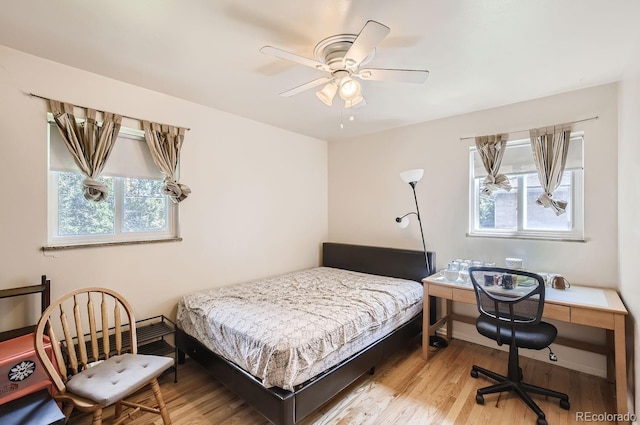 3205 Moorhead Ave, Boulder, CO 80305 - bedroom featuring wood finished floors and a ceiling fan