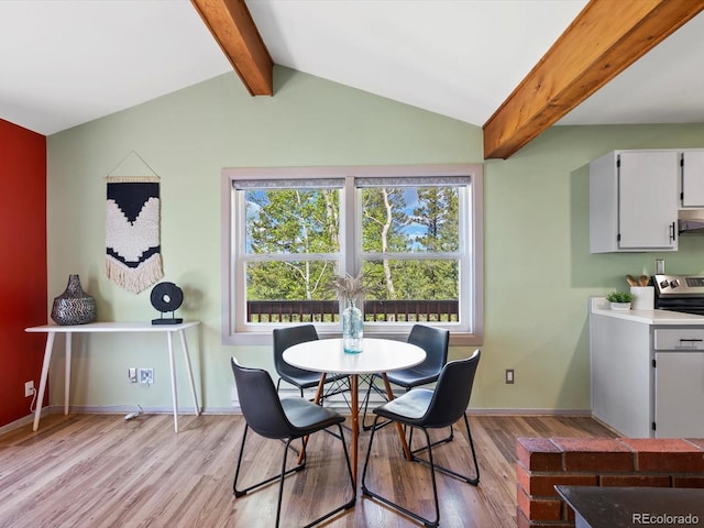 11650 Baca Rd, Conifer, CO 80433 - dining space with light wood-style flooring and baseboards