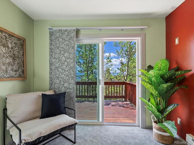 11650 Baca Rd, Conifer, CO 80433 - doorway to outside with carpet floors