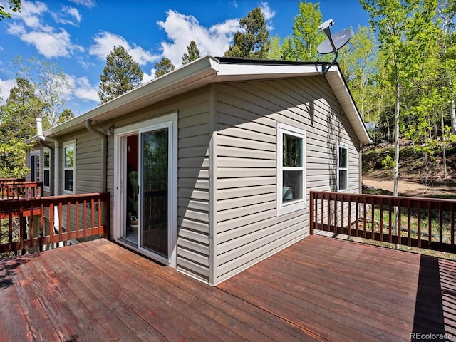 11650 Baca Rd, Conifer, CO 80433 - view of wooden deck
