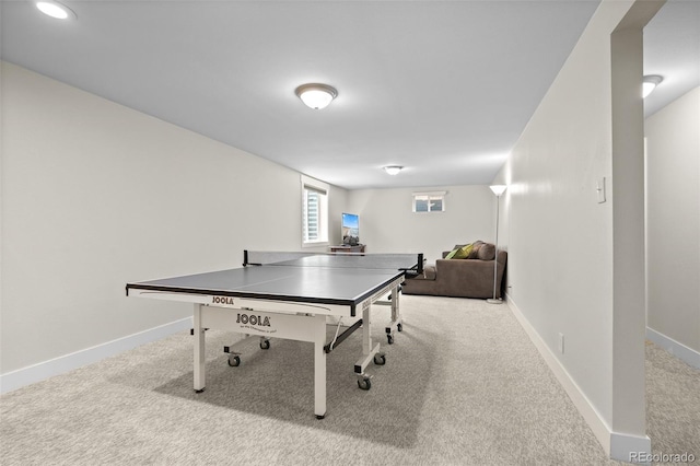 5455 E Iowa Ave, Denver, CO 80222 - game room featuring carpet flooring and baseboards