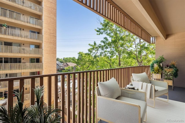 view of balcony