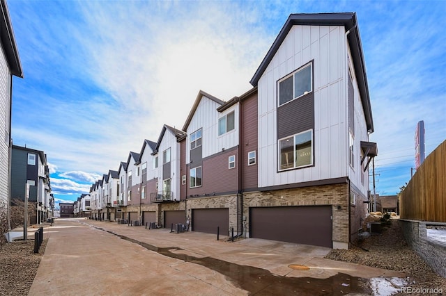 view of road with a residential view