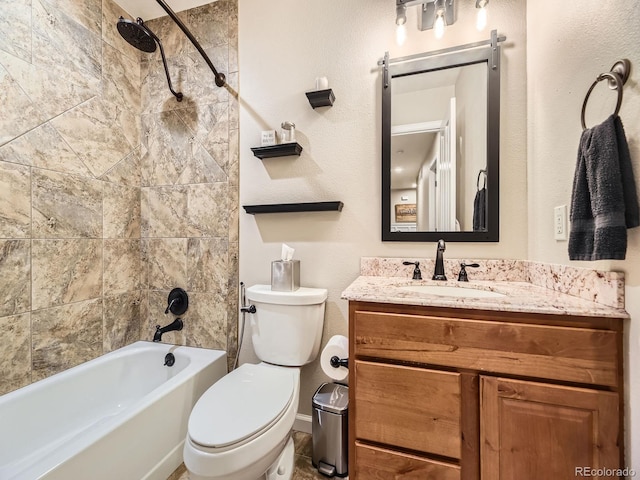 2104 Vineyard Dr, Castle Rock, CO 80104 - full bathroom featuring bathtub / shower combination and vanity