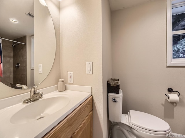 2104 Vineyard Dr, Castle Rock, CO 80104 - full bath with vanity and a tile shower