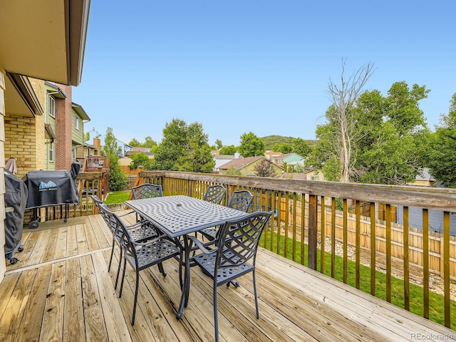 2104 Vineyard Dr, Castle Rock, CO 80104 - deck with outdoor dining space