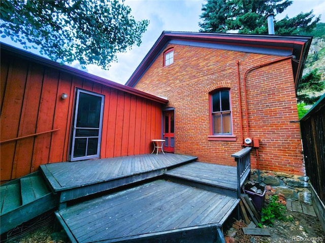 808 Rose St, Georgetown, CO 80444 - view of wooden terrace