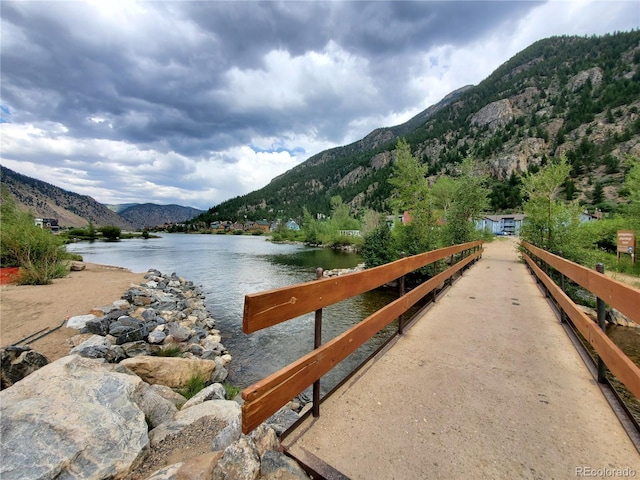 808 Rose St, Georgetown, CO 80444 - dock area with a water and mountain view